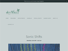 Tablet Screenshot of joywheelyoga.com